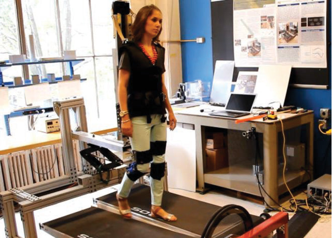 Person walking on MIT Skywalker