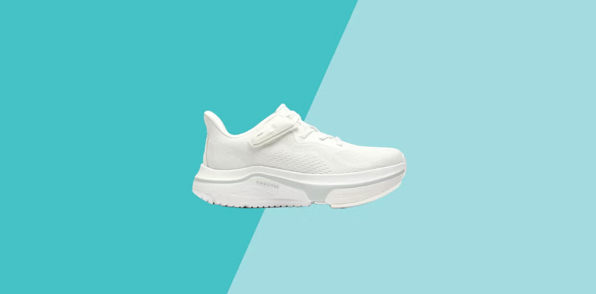 White Cadense Original shoe against a blue background