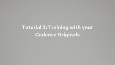 Getting started with your Cadense Originals day 3